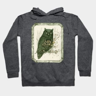 Messenger || Surreal Owl Nature Illustration Hoodie